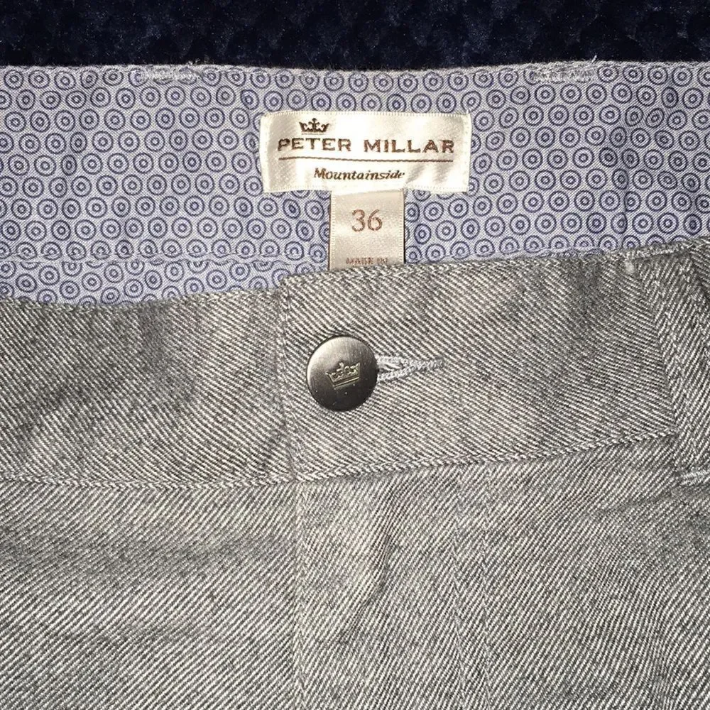 Peter Millar casual golf Mountainside Pima cotton pants trousers 34 x 37 Tall